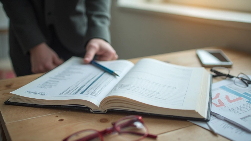 Open book about financial planning and emergency savings